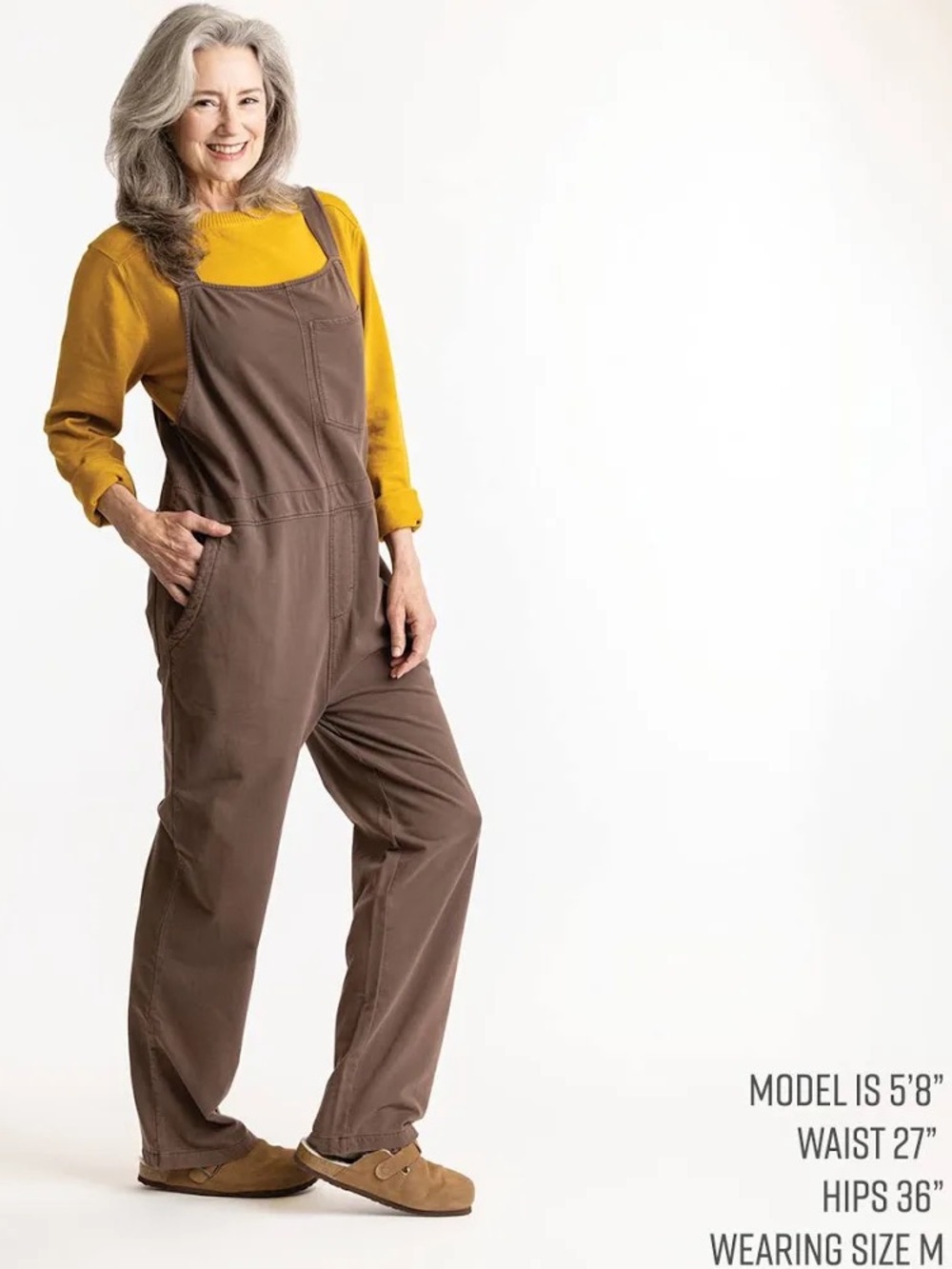 Maggie’s Organics Unisex Brown Cotton Overalls Jumper Size Small Fair Trade